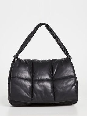 Stand Studio Black Quilted Padded Crossbody Shoulder Bag